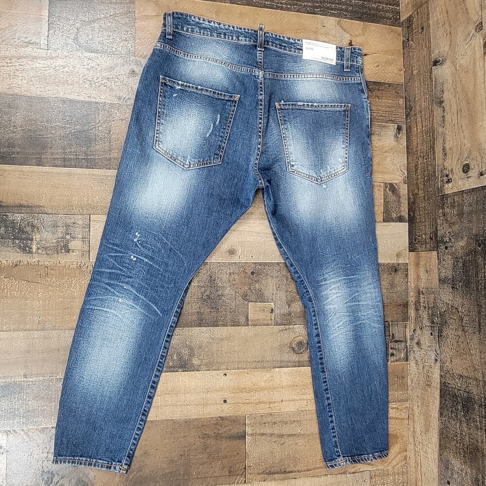 Takeshy Kurosawa Designer‎ Golden Edition Button Fly Blue Jeans 38/52 Italy Made - Picture 8 of 16